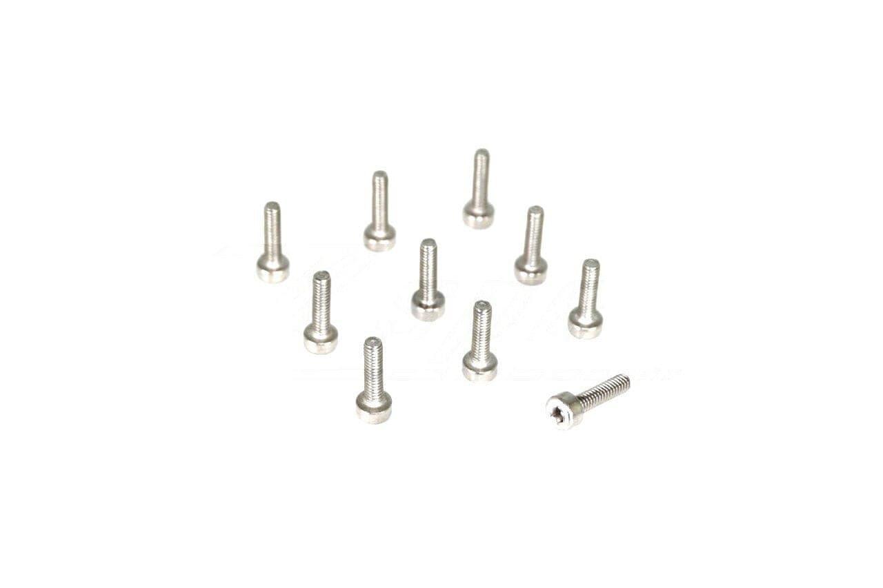 M2-0.4x8mm Fasteners, SHSC, Stainless SUS304, 10-Pack Dress Up Bolt Stainless Steel SUS304 Silver Socket Cap Head FHSC SHSC Hardware