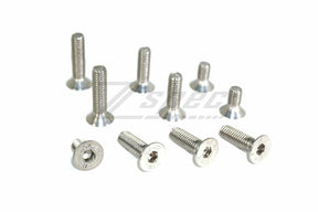 M6-1.0x30mm Flat-Head FHSC Fasteners, Stainless, 10-Pack Dress Up Bolt Stainless Steel SUS304 Silver Socket Cap Head FHSC SHSC Hardware