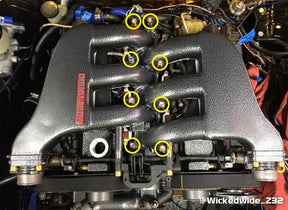 ZSPEC Upper-to-Lower Plenum Fasteners for 90-96 Nissan 300zx Z32 vg30  Keywords Performance Upgrade Intake Engine Bay Hardware Dress Up Bolts Car Auto Vehicle Sports Sedan nismo jdm usdm