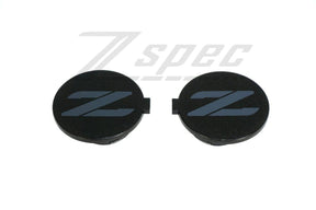 ZSPEC Outer B-Pillar Finisher Cap With Z, for Nissan 1990 1991 1992 1993 1994 1995 1996 300zx, Left/Right Pair, Interior, Reproduction, Custom, Dress Up Bolts Hardware Black