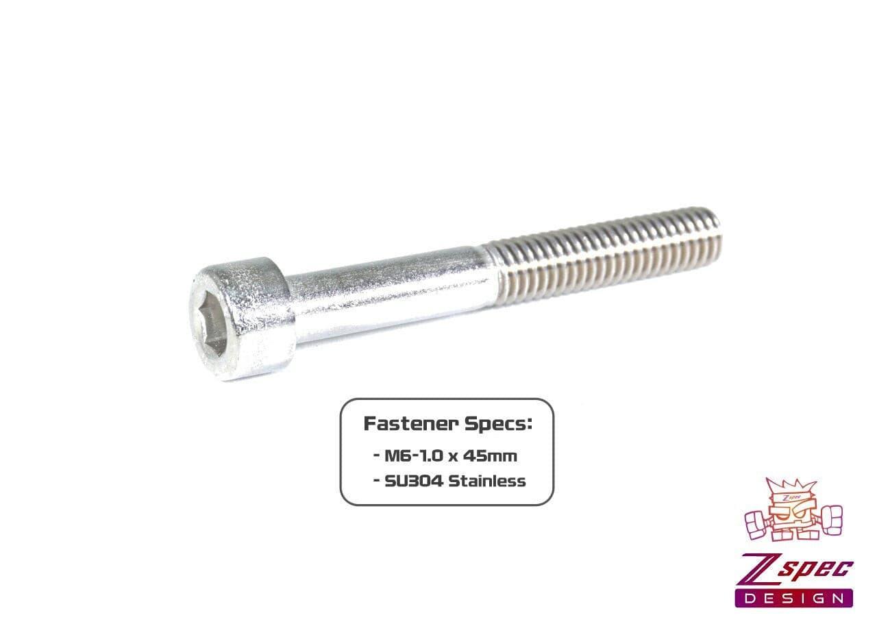 ZSPEC M6-1.0x45mm Socket-Cap SHSC Fasteners, SUS304 Stainless, 10-Pack - ZSPEC Design LLC - Hardware Fasteners - 10-pack, m6, shsc, stainless - zspecdesign.com