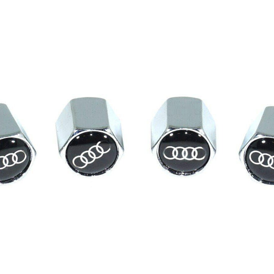 Chrome Valve Stem Tire Caps, Style: AUDI - ZSPEC Design LLC - Hardware Fasteners - audi, audi tire, cap, tire - zspecdesign.com