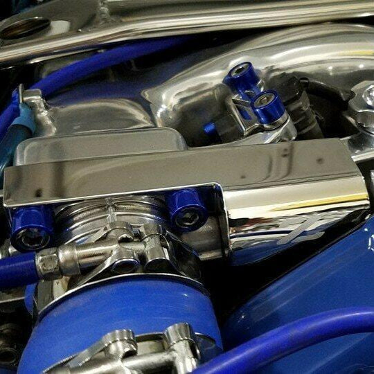 ZSPEC Black w/Z Throttle Spring Covers for '90-93 Nissan Z32 300zx Early Plenums, Stainless - ZSPEC Design LLC - Hardware Fasteners - 300zx, nissan, throttle, z32 - zspecdesign.com