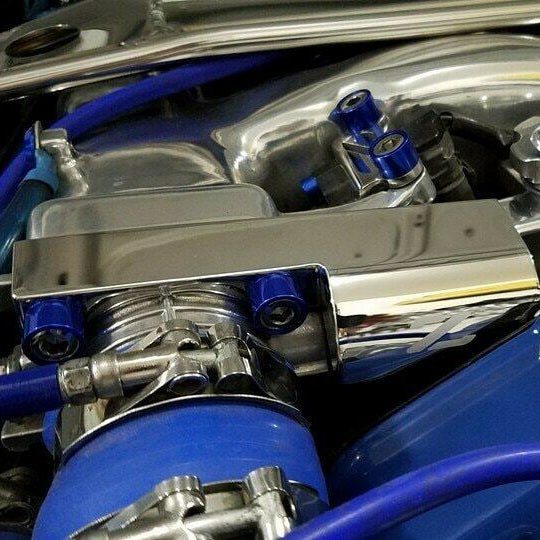 ZSPEC Polished Throttle Spring Covers for '90-93 Nissan Z32 300zx Early Plenums, Stainless - ZSPEC Design LLC - Hardware Fasteners - 300zx, nissan, throttle, z32 - zspecdesign.com