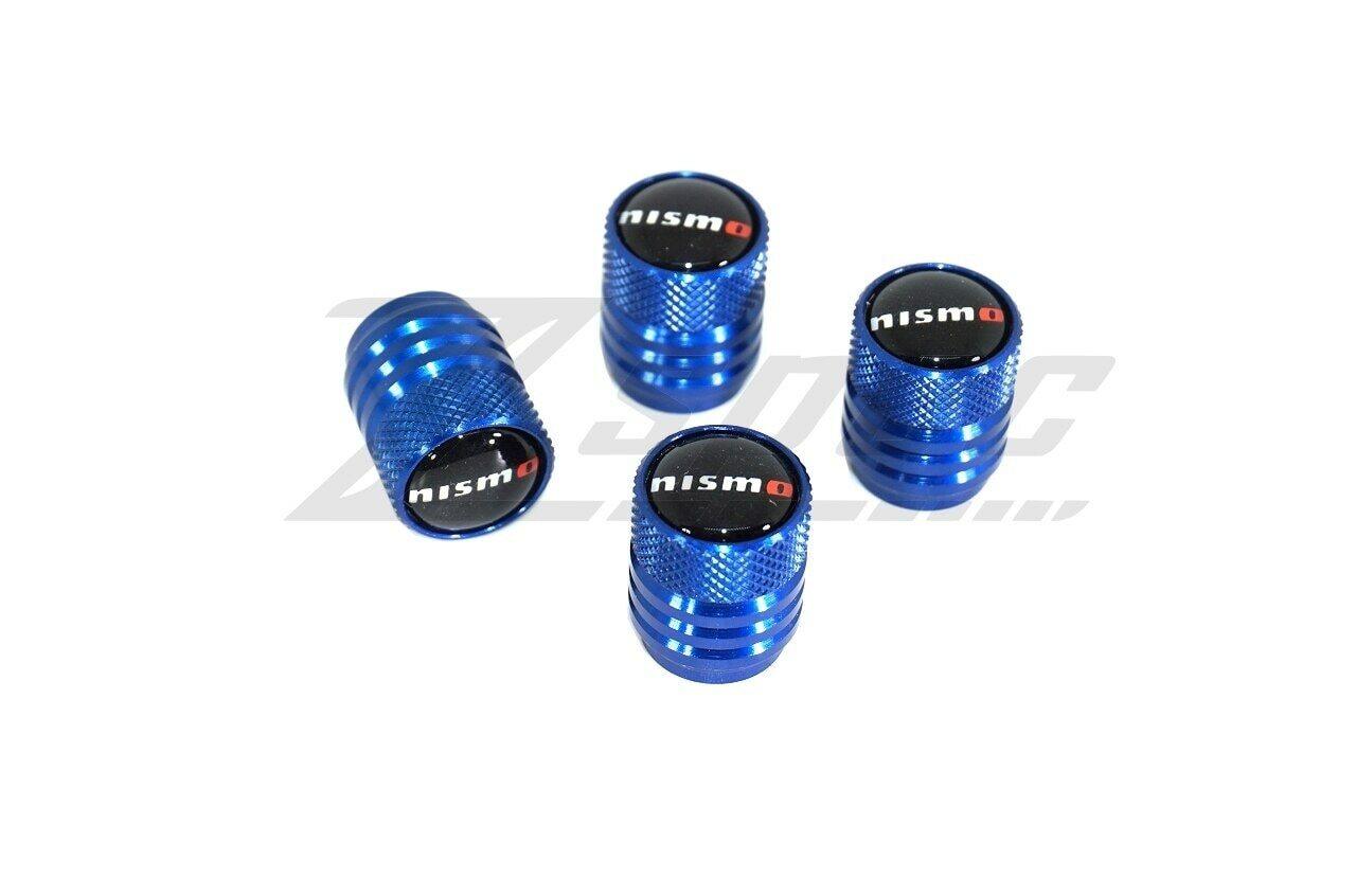 NISMO / Nissan Tire Valve Stem Cap Set - Blue - ZSPEC Design LLC - Hardware Fasteners - accessory, Nismo, Nissan, Tire - zspecdesign.com