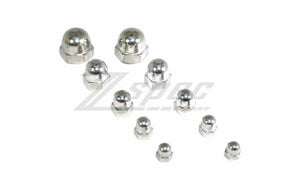 M4-0.7 Acorn Nuts, SUS304 Stainless Steel, 10-Pack Dress Up Bolt Stainless Steel SUS304 Silver Socket Cap Head FHSC SHSC Hardware