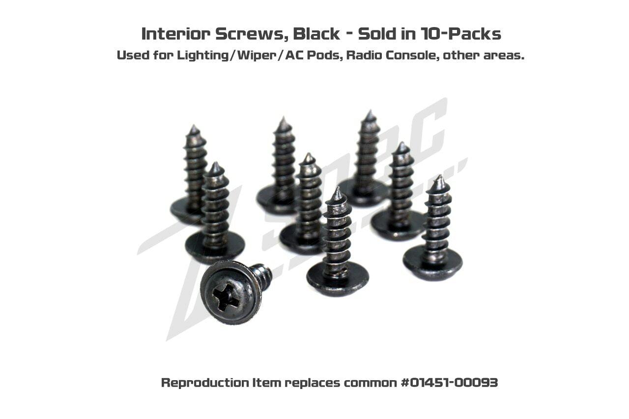 ZSPEC Interior Screws for Nissan vehicles for Z32 300zx and others, 10-Pack - ZSPEC Design LLC - Hardware Fasteners - 10-pack, 300zx, 300zx pods, Fastener, nissan, stereo, z32, z32 pod - zspecdesign.com