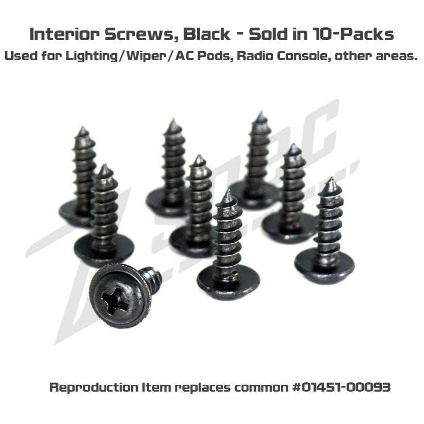 ZSPEC Interior Screws for Nissan vehicles for Z32 300zx and others, 10-Pack - ZSPEC Design LLC - Hardware Fasteners - 10-pack, 300zx, 300zx pods, Fastener, nissan, stereo, z32, z32 pod - zspecdesign.com