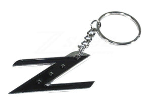 ZSPEC Z-Keychain - Black & Chrome, style: Nissan 350z Z33 Key Z Logo Accessory Interior Pocket Dress-Up 2003 2004 2005 2006 2007 2008 2009