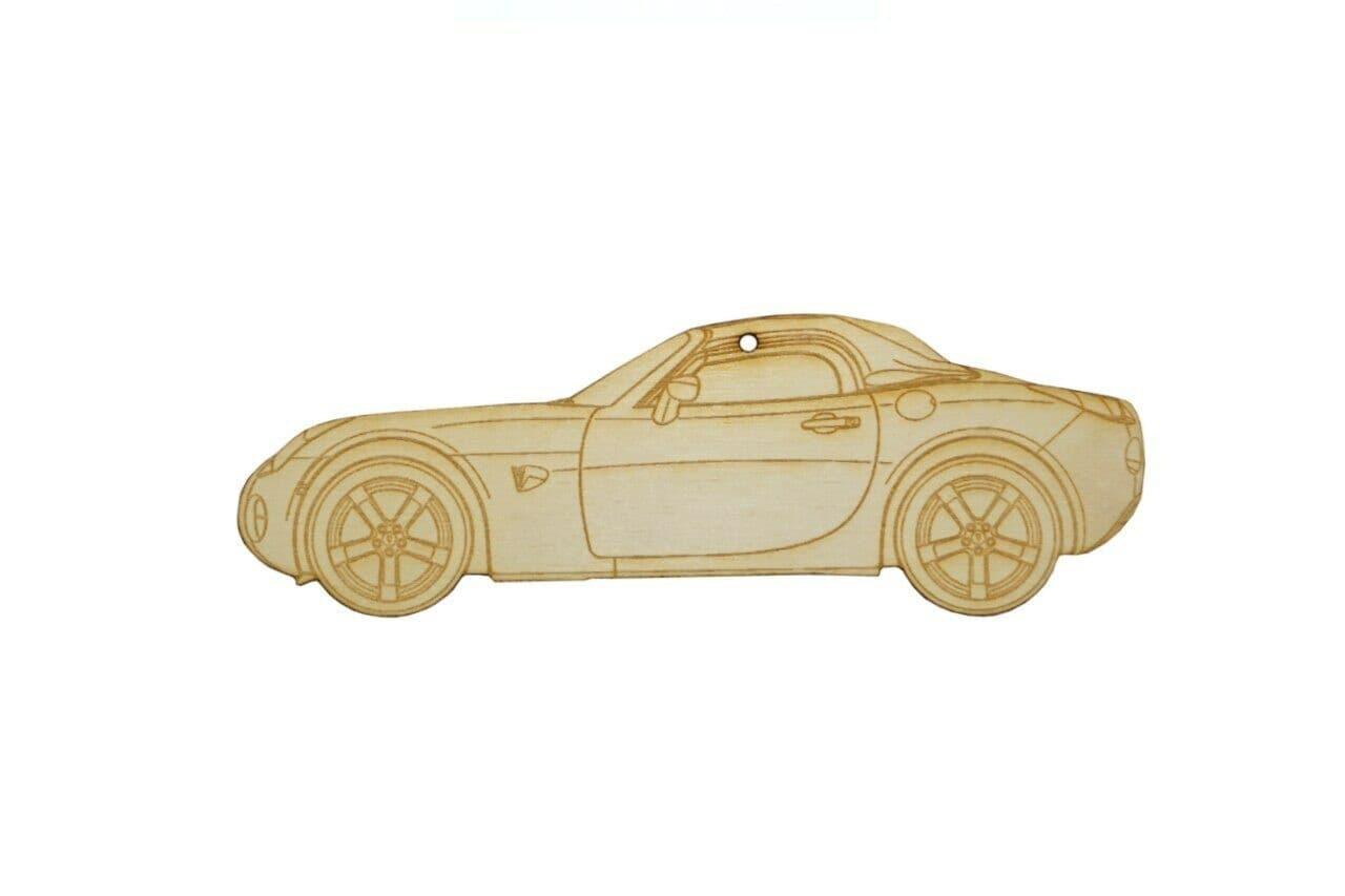 ZSPEC Laser-Engraved Birch Ornament, Style: Pontiac Solstice/Saturn Sky ~5-inch Wide - ZSPEC Design LLC - Holiday Ornaments - holiday, lifestyle, ornament, Pontiac, saturn, sky, Solstice - zspecdesign.com