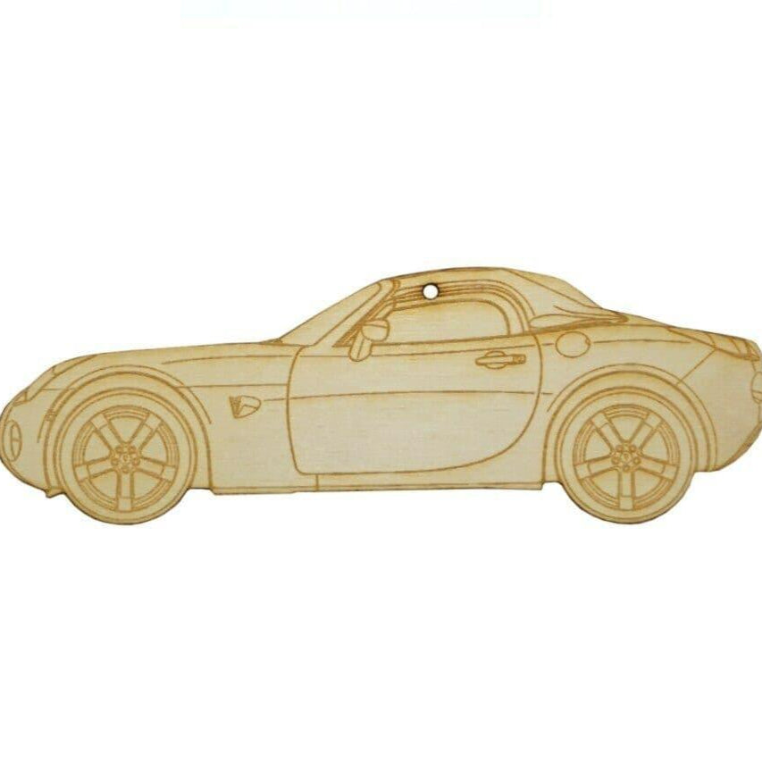 ZSPEC Laser-Engraved Birch Ornament, Style: Pontiac Solstice/Saturn Sky ~5-inch Wide - ZSPEC Design LLC - Holiday Ornaments - holiday, lifestyle, ornament, Pontiac, saturn, sky, Solstice - zspecdesign.com