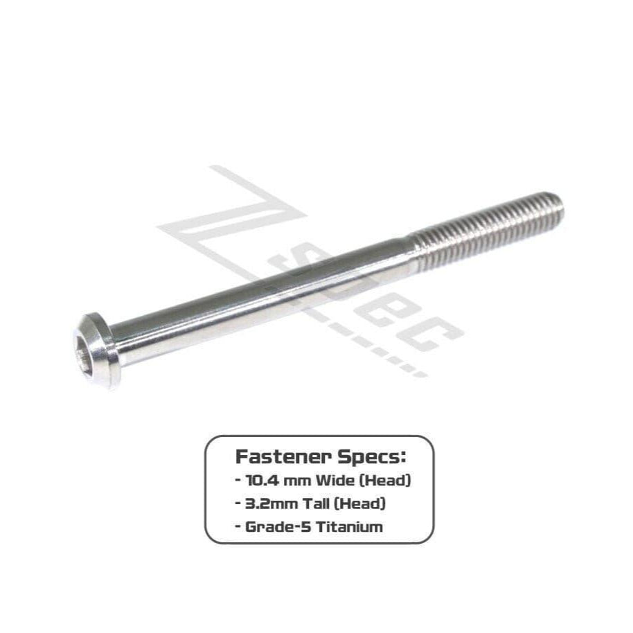 ZSPEC M6-1.0x70mm Dress Up Bolt® Fastener, Angled Head, Titanium Grade-5, Per Each - ZSPEC Design LLC - Hardware Fasteners - angled head, Dress Up Bolt, m6, per each, titanium - zspecdesign.com