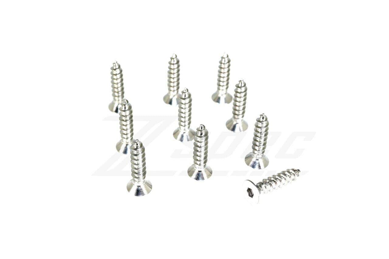 ZSPEC M5x20mm Coarse Flat-Head FHSC Fasteners, Stainless, 10-Pack - ZSPEC Design LLC - Hardware Fasteners - 10-pack, Dress Up Bolt, Fastener Kit, FHSC, m5, stainless - zspecdesign.com