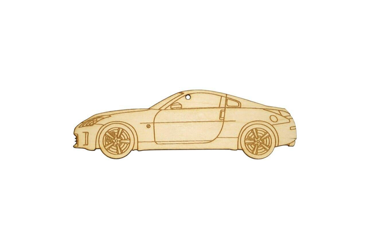 ZSPEC Laser-Engraved Wood Ornament, Style: Nissan 350z Z33, Birch - ZSPEC Design LLC - Holiday Ornaments - 350z, holiday, nissan, ornament, z33 - zspecdesign.com