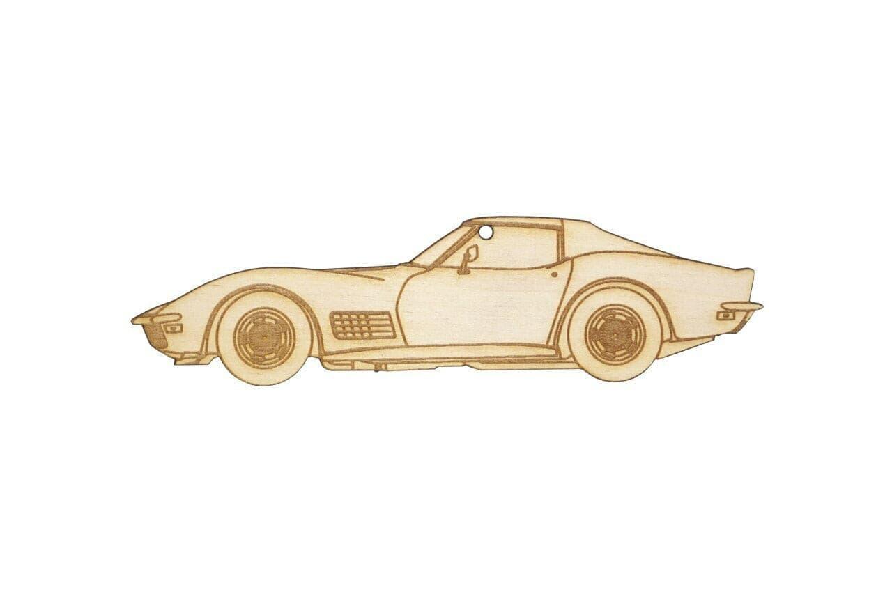 ZSPEC Laser-Engraved Wood Ornament, Style: Corvette C3, Birch - ZSPEC Design LLC - Holiday Ornaments - corvette c3, holiday, lifestyle, ornament - zspecdesign.com