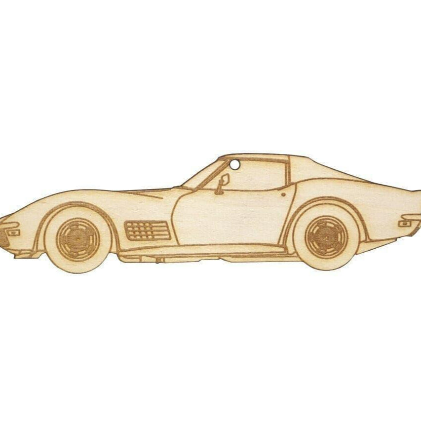 ZSPEC Laser-Engraved Wood Ornament, Style: Corvette C3, Birch - ZSPEC Design LLC - Holiday Ornaments - corvette c3, holiday, lifestyle, ornament - zspecdesign.com