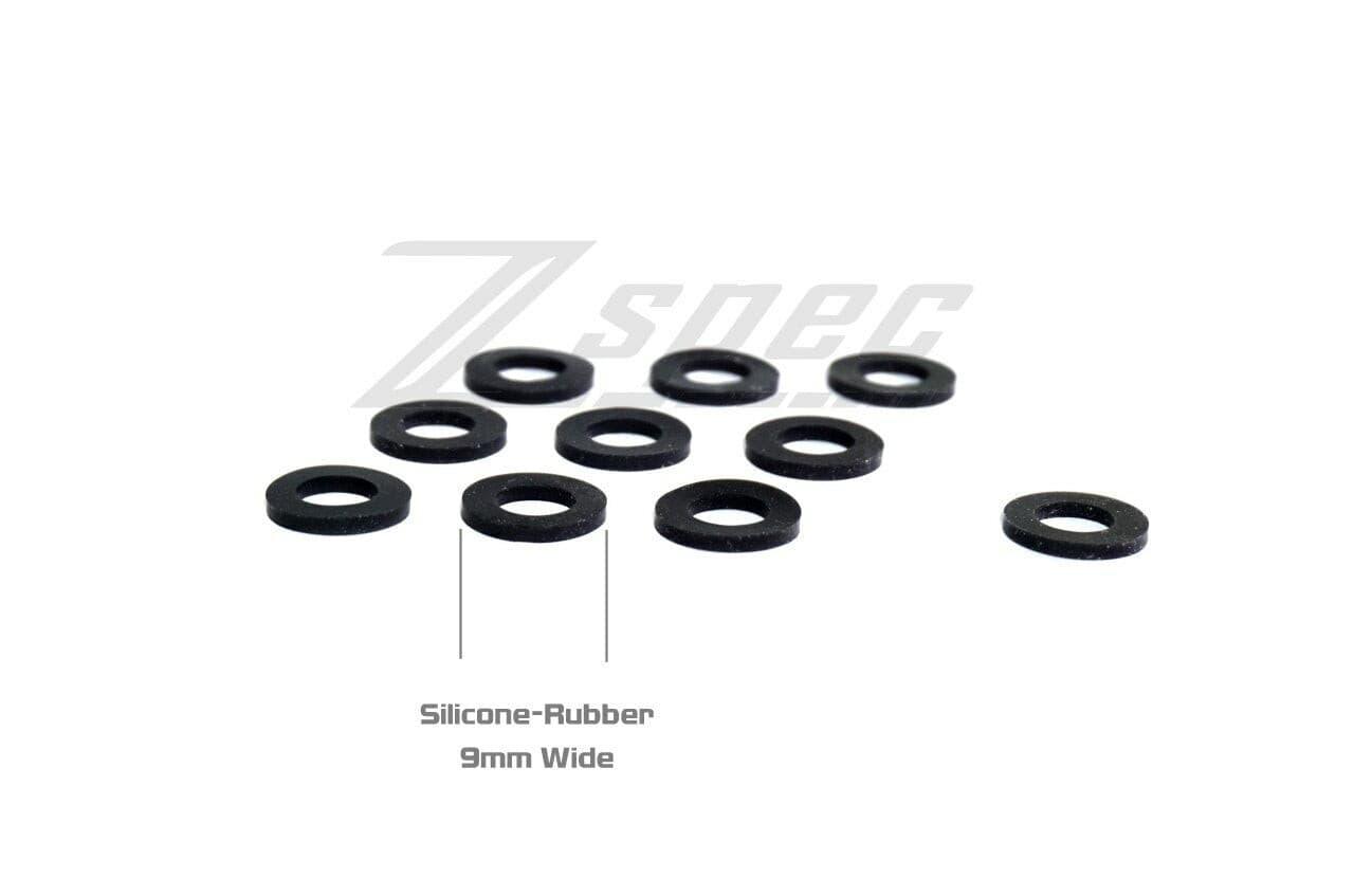 ZSPEC M5 Silicone Flat Washers for SHSC or Button-Head Bolts, 10-Pack - ZSPEC Design LLC - Hardware Fasteners - 10-pack, body hardware, button-head, shsc, silicone - zspecdesign.com