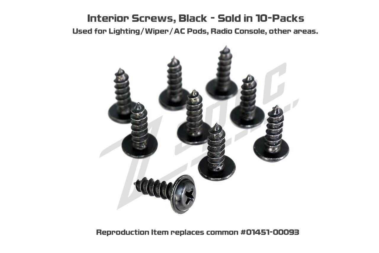 ZSPEC Interior Screws for Nissan vehicles for Z32 300zx and others, 10-Pack - ZSPEC Design LLC - Hardware Fasteners - 10-pack, 300zx, 300zx pods, Fastener, nissan, stereo, z32, z32 pod - zspecdesign.com