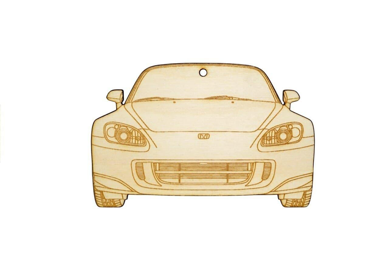 ZSPEC Laser-Engraved Wood Ornament, Style: Honda S2000, Birch - ZSPEC Design LLC - Holiday Ornaments - holiday, honda, ornament, S2000 - zspecdesign.com