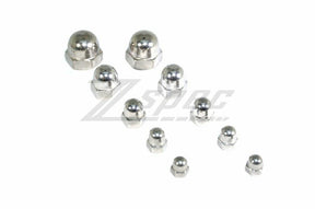 M10-1.5 Acorn Nuts, SUS304 Stainless Steel, 10-Pack Dress Up Bolt Stainless Steel SUS304 Silver Socket Cap Head FHSC SHSC Hardware