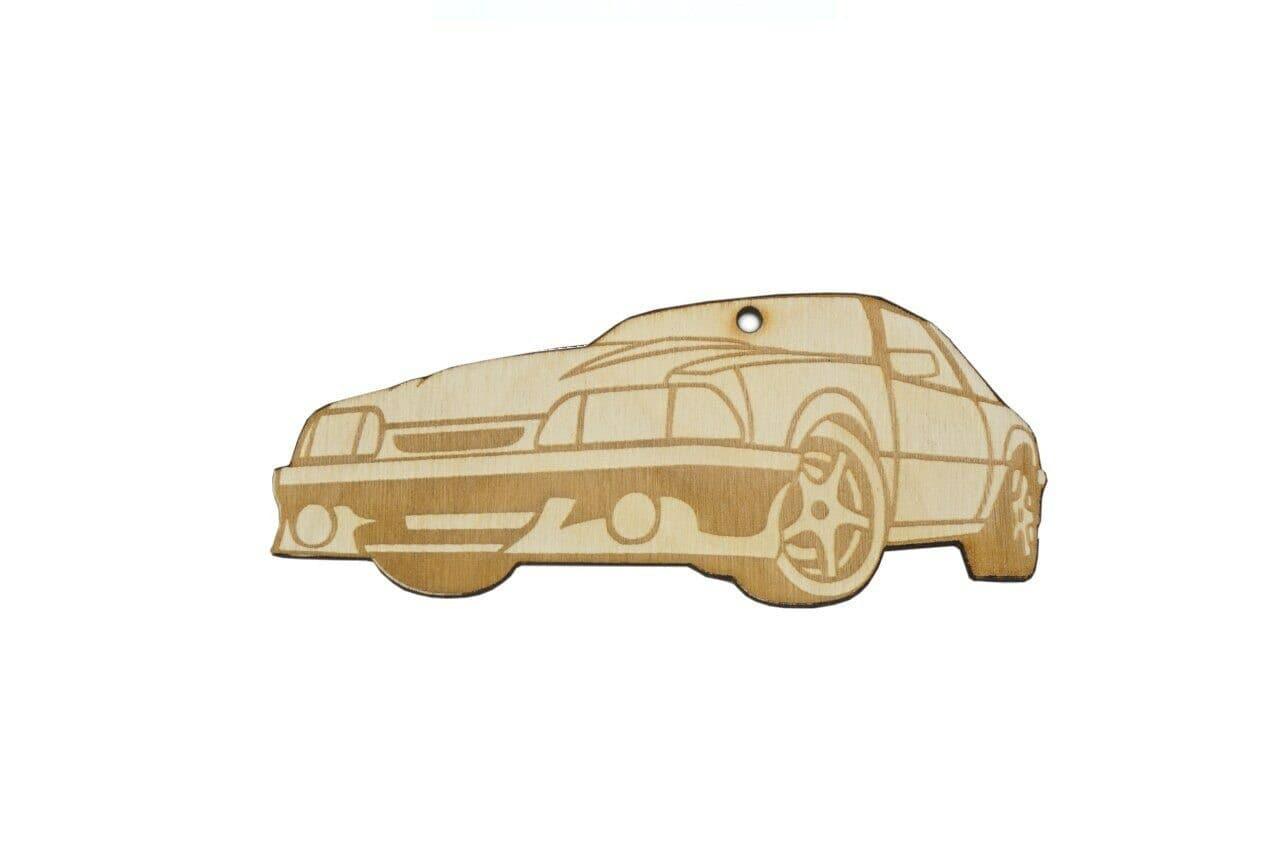 ZSPEC Laser-Engraved Birch Ornament, Style: Ford Mustang Fox-Body, ~5-inch Wide - ZSPEC Design LLC - Holiday Ornaments - body, ford, fox, holiday, lifestyle, mustang, ornament - zspecdesign.com