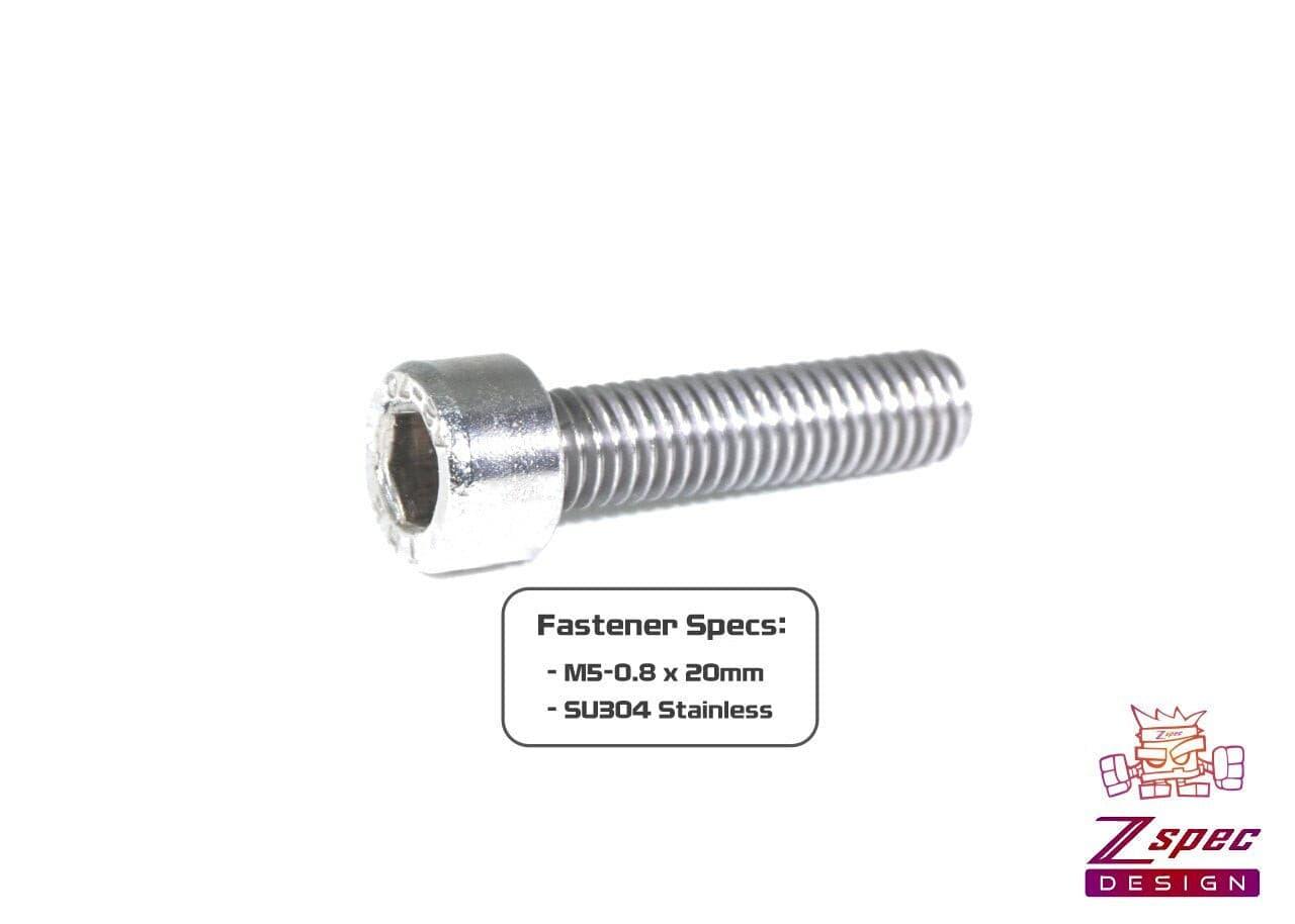 ZSPEC M5-0.8x20mm Fasteners, Socket-Cap SHSC, Stainless, 10-Pack - ZSPEC Design LLC - Hardware Fasteners - 10-pack, Dress Up Bolt, m5, SHSC, Stainless - zspecdesign.com