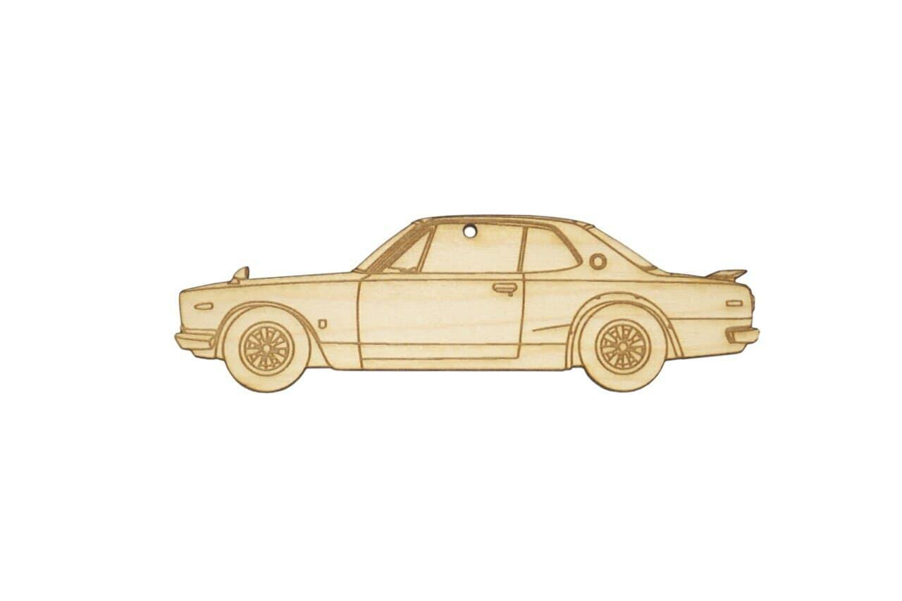 ZSPEC Laser-Engraved Wood Ornament, Style: Nissan KPGC10 GTR Hakosuka, Birch - ZSPEC Design LLC - Holiday Ornaments - gtr, hakosuka, holiday, KPGC10, nismo, nissan, ornament - zspecdesign.com