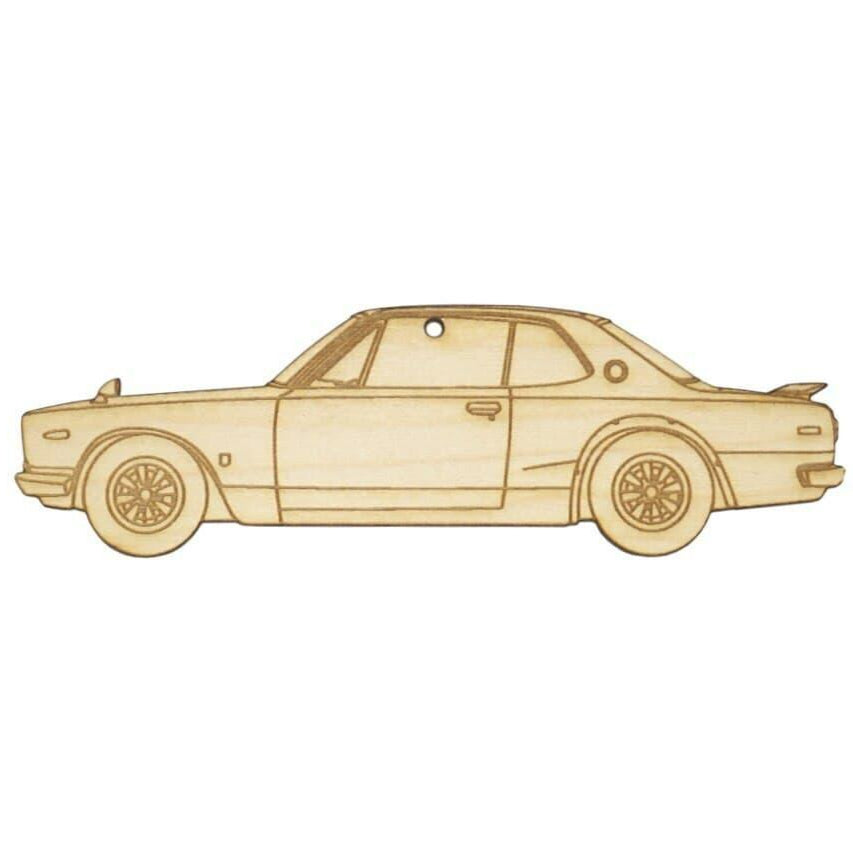 ZSPEC Laser-Engraved Wood Ornament, Style: Nissan KPGC10 GTR Hakosuka, Birch - ZSPEC Design LLC - Holiday Ornaments - gtr, hakosuka, holiday, KPGC10, nismo, nissan, ornament - zspecdesign.com