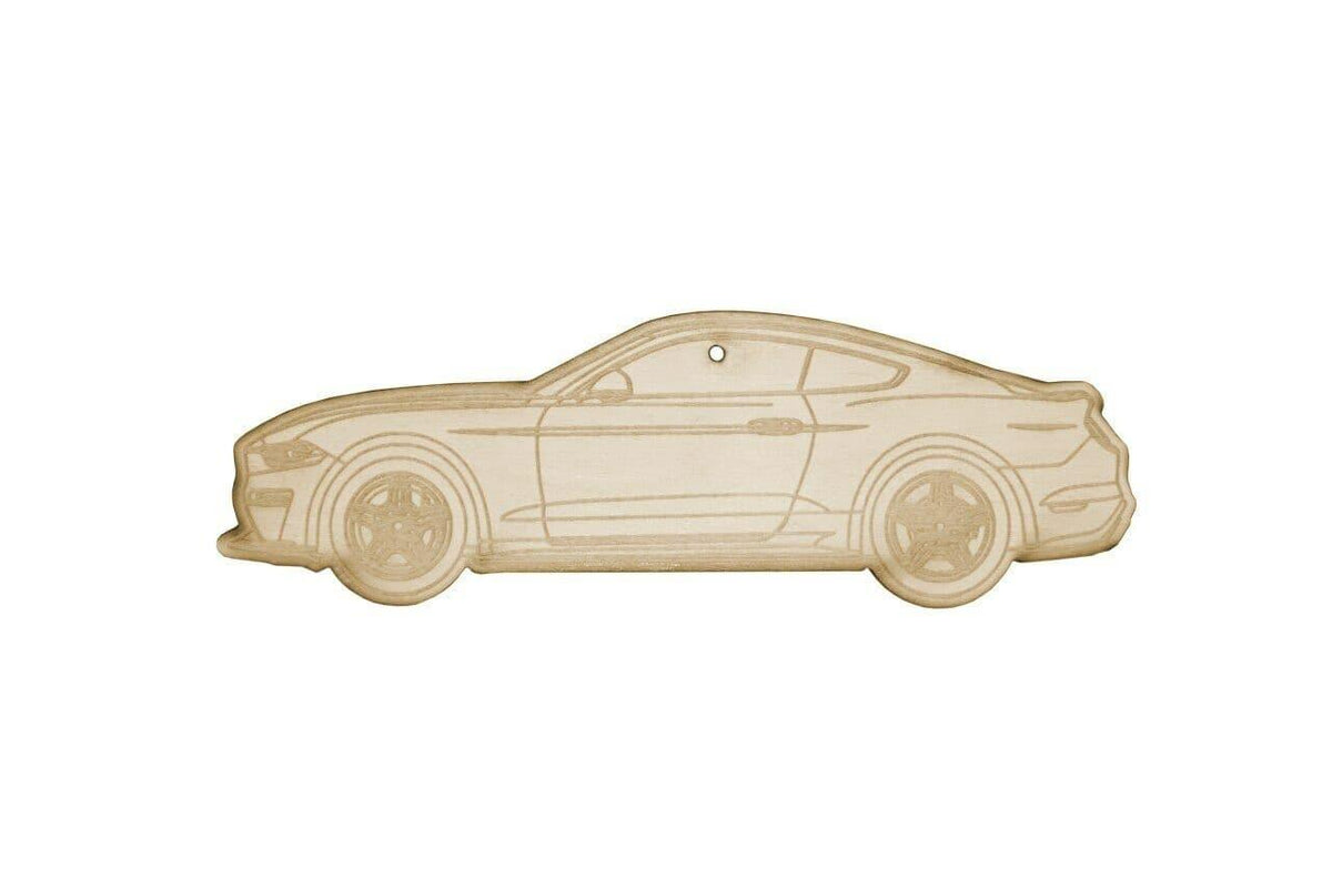 Laser-Engraved Wood Ornament, style: Ford Mustang S550-Style, 5" Holiday Man Cave Garage Art Men Man Woman Car Nut Enthusiast