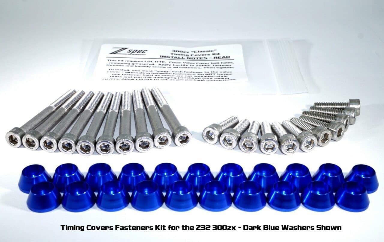 ZSPEC Timing Covers Dress Up Fastener for '90-96 Nissan 300zx Z32, Stainless & Billet - ZSPEC Design LLC - Hardware Fasteners - 300zx, Fastener Kit, nissan, timing cover, z32 - zspecdesign.com