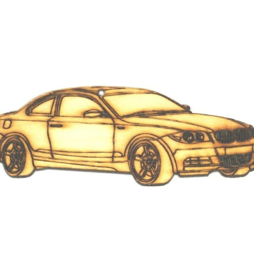 ZSPEC Laser-Engraved Wood Ornament, Style: BMW 1-Series, Birch, ~5" - ZSPEC Design LLC - Holiday Ornaments - 1-series, bmw, holiday, lifestyle, ornament - zspecdesign.com
