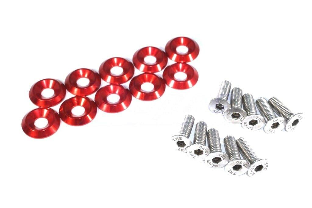 ZSPEC Metric Fender Fastener Kit, M6-1.0x20mm Fasteners, 10-Pack, Stainless & Billet - ZSPEC Design LLC - Hardware Fasteners - 10-piece, Fastener Kit, fender fastener kit, m6 - zspecdesign.com