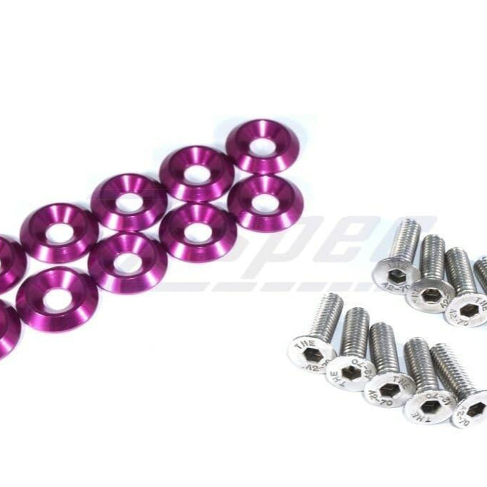 ZSPEC Metric Fender Fastener Kit, M6-1.0x20mm Fasteners, 10-Pack, Stainless & Billet - ZSPEC Design LLC - Hardware Fasteners - 10-piece, Fastener Kit, fender fastener kit, m6 - zspecdesign.com