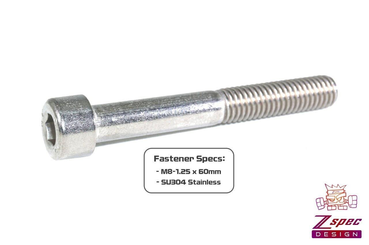 ZSPEC M8-1.25x60mm Socket-Cap SHSC Fasteners, Stainless, 10-Pack - ZSPEC Design LLC - Hardware Fasteners - 10-pack, m8, shsc, stainless - zspecdesign.com