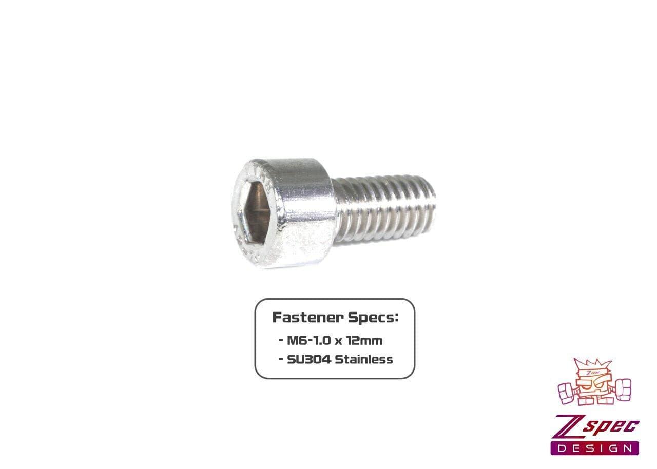 ZSPEC M6-1.0x12mm Socket-Cap SHSC Fasteners, SUS304 Stainless, 10-Pack - ZSPEC Design LLC - Hardware Fasteners - 10-pack, Dress Up Bolt, m6, SHSC, Stainless - zspecdesign.com