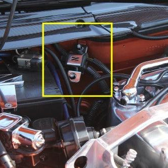 ZSPEC Battery Cable Bracket for '90-99 Nissan 300zx Z32, Polished Stainless - ZSPEC Design LLC - Hardware Fasteners - 300zx, accessory, battery, bracket, nissan, Polished, z32 - zspecdesign.com
