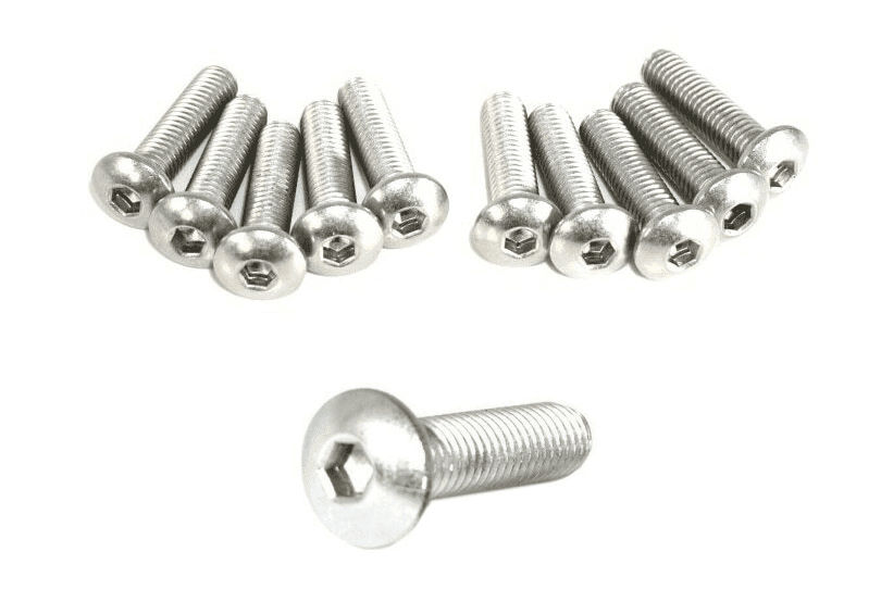 ZSPEC M5x20mm Button-Head Fasteners, Metric, SUS304 Stainless, 10-Pack - ZSPEC Design LLC - Hardware Fasteners - 10-pack, button, Fastener, m5, stainless - zspecdesign.com