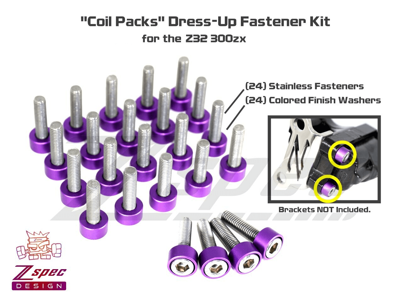 ZSPEC Coil Packs Fastener Kit for '90-96 Nissan Z32 300zx, Stainless & Billet - ZSPEC Design LLC - Hardware Fasteners - 300zx, Fastener Kit, nissan, z32 - zspecdesign.com