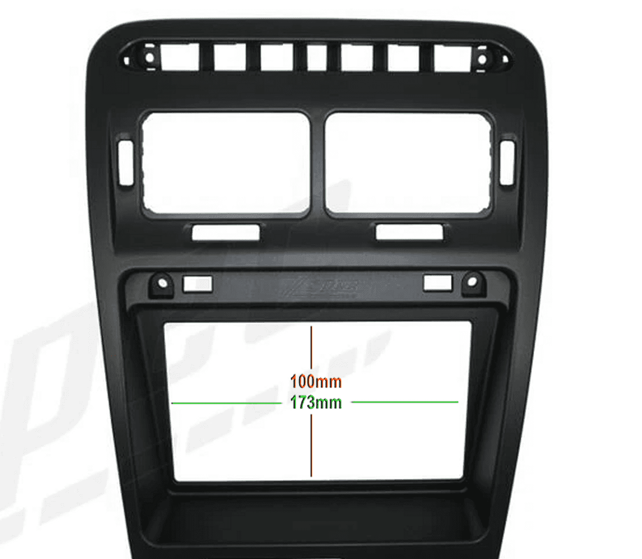 ZSPEC RHD Double-Din Radio Bezel w/Brackets for '90-99 Nissan Z32 300zx - ZSPEC Design LLC - Hardware Fasteners - 300zx, din, double, nissan, repro, rhd, stereo, z32 - zspecdesign.com