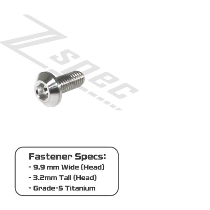 ZSPEC M5-0.8x12mm Dress Up Bolt® Fastener, Angled Head, Titanium Grade-5, Per Each - ZSPEC Design LLC - Hardware Fasteners - angled head, Dress Up Bolt, m5, per each, titanium - zspecdesign.com