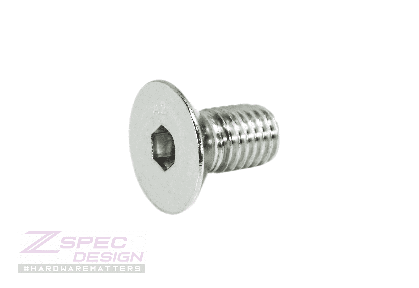 ZSPEC M10-1.5x16mm Flat-Head FHSC Fasteners, Stainless, Per Each - ZSPEC Design LLC - Hardware Fasteners - Dress Up Bolt, FHSC, m10, Stainless - zspecdesign.com