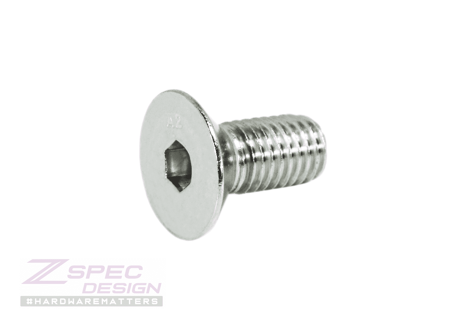 ZSPEC M10-1.5x20mm Flat-Head FHSC Fasteners, Stainless, Per Each - ZSPEC Design LLC - Hardware Fasteners - Dress Up Bolt, FHSC, m10, Stainless - zspecdesign.com