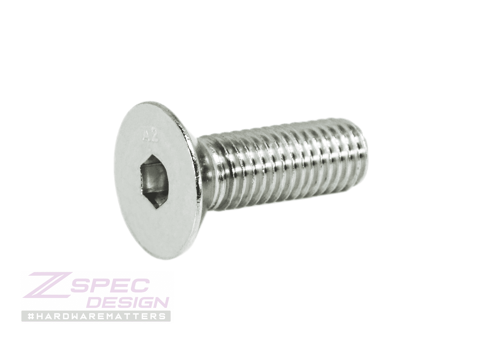 ZSPEC M10-1.5x30mm Flat-Head FHSC Fasteners, Stainless, Per Each - ZSPEC Design LLC - Hardware Fasteners - Dress Up Bolt, FHSC, m10, Stainless - zspecdesign.com