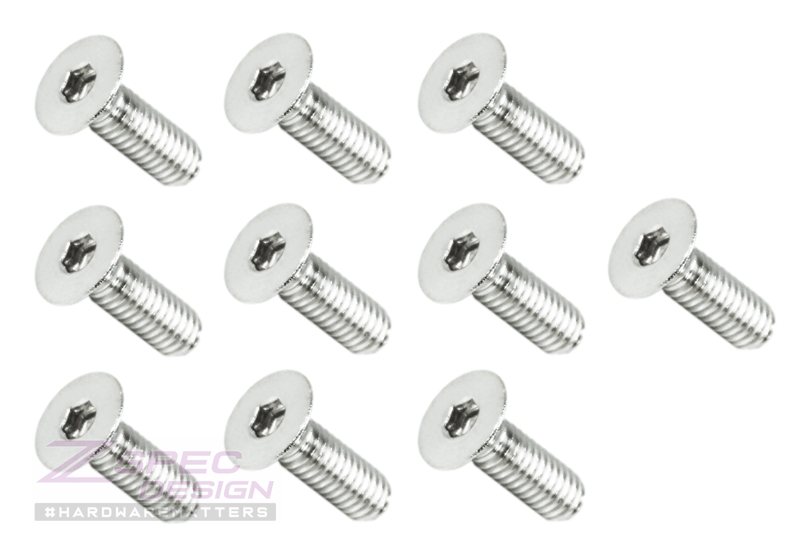 ZSPEC M4-0.7x12mm Fasteners, FHSC, Stainless Steel SUS304, 10-Pack - ZSPEC Design LLC - Hardware Fasteners - 10-pack, Dress Up Bolt, FHSC, m4, Stainless - zspecdesign.com