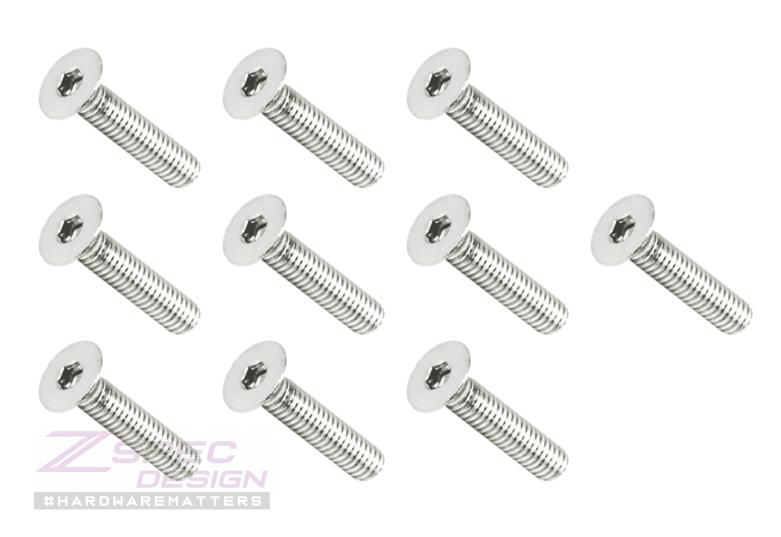 ZSPEC M4-0.7x20mm Fasteners, FHSC, Stainless Steel SUS304, 10-Pack - ZSPEC Design LLC - Hardware Fasteners - 10-pack, Dress Up Bolt, FHSC, m4, Stainless - zspecdesign.com