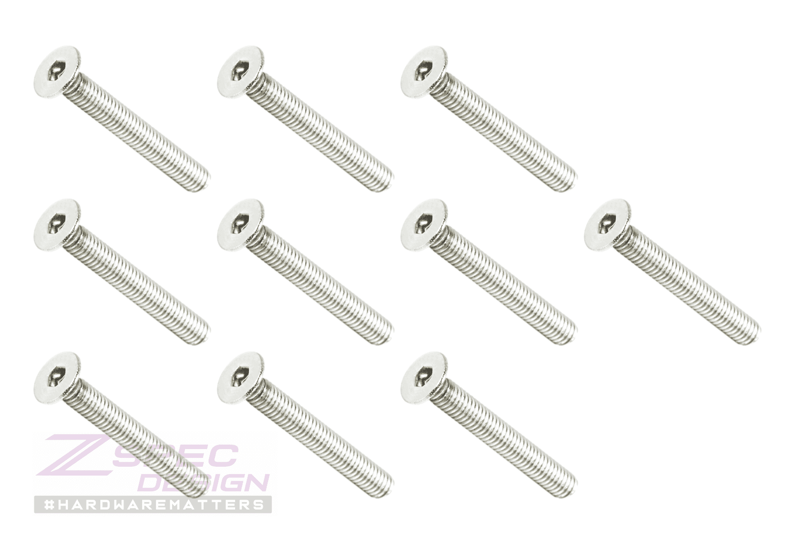 ZSPEC M4-0.7x30mm Fasteners, FHSC, Stainless Steel SUS304, 10-Pack - ZSPEC Design LLC - Hardware Fasteners - 10-pack, Dress Up Bolt, FHSC, m4, Stainless - zspecdesign.com