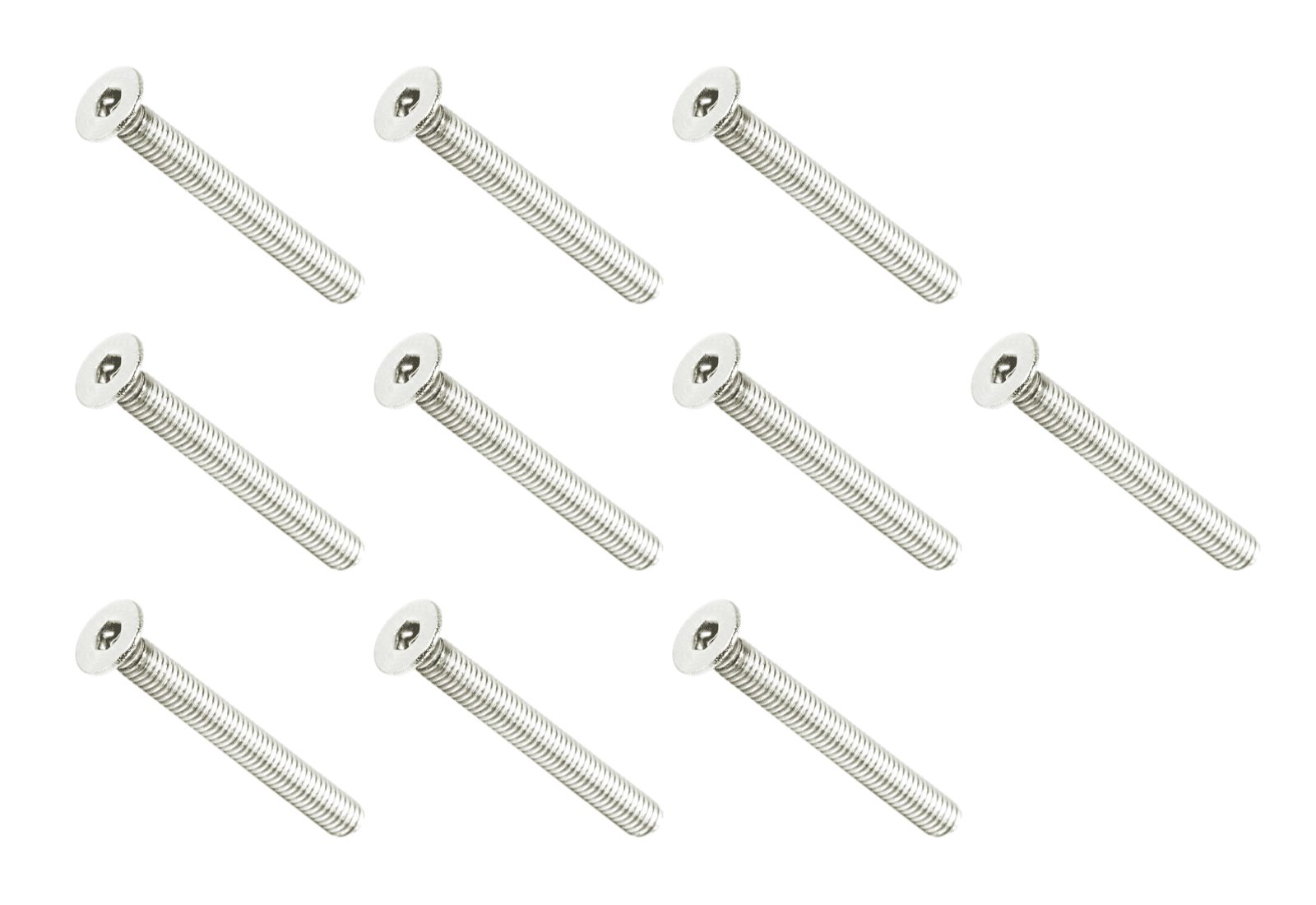 ZSPEC M4-0.7x35mm Fasteners, FHSC, Stainless Steel SUS304, 10-Pack - ZSPEC Design LLC - Hardware Fasteners - 10-pack, Dress Up Bolt, FHSC, m4, Stainless - zspecdesign.com