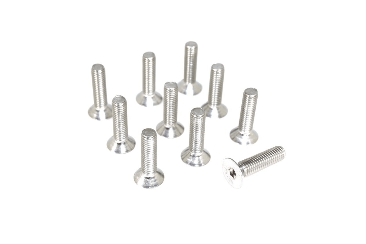 ZSPEC M6-1.0x12mm Flat-Head FHSC Fasteners, SUS304 Stainless, 10-Pack - ZSPEC Design LLC - Hardware Fasteners - 10-pack, Dress Up Bolt, FHSC, m6, Stainless - zspecdesign.com