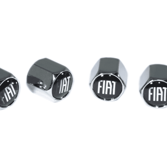 Chrome Valve Stem Tire Caps, Style: Fiat - ZSPEC Design LLC - Hardware Fasteners - cap, Fiat, tire - zspecdesign.com
