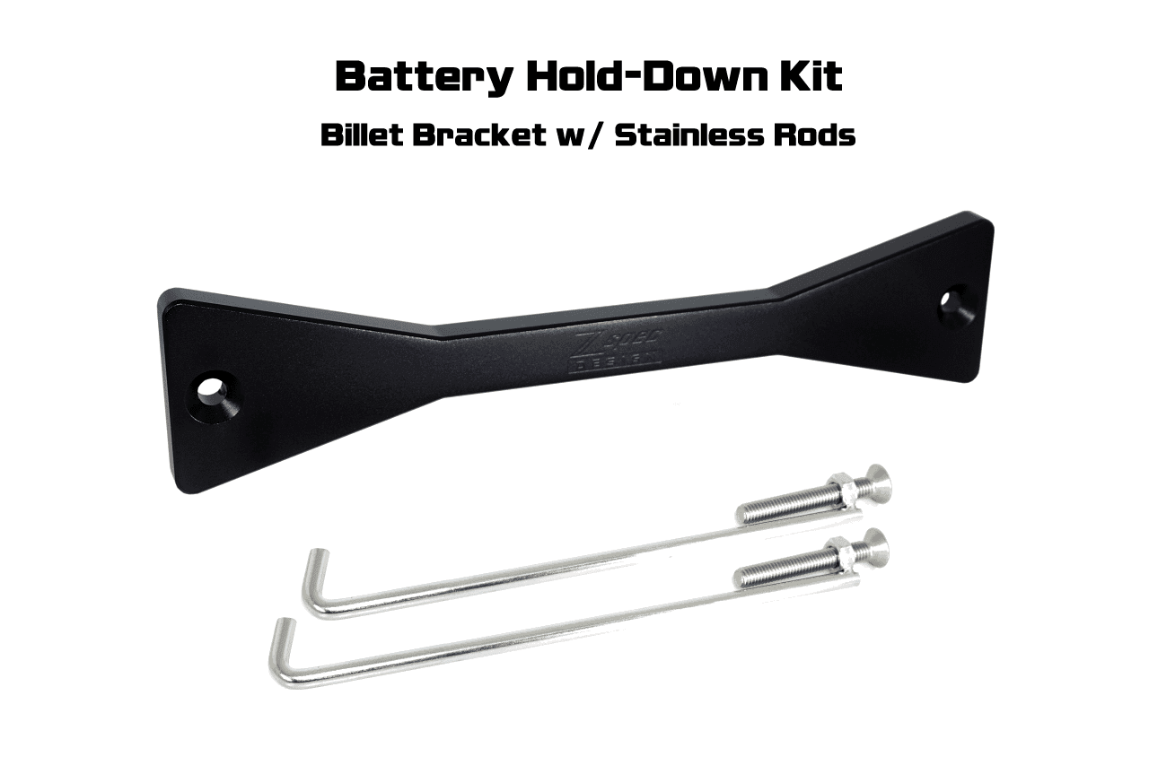 ZSPEC Battery Hold Down/Bracket for D41 Nissan Frontier, Stainless & Billet - ZSPEC Design LLC - Hardware Fasteners - accessory, battery, battery bracket, bracket, d41, frontier, nissan - zspecdesign.com
